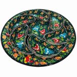 çini çerezlik koyu yeşil