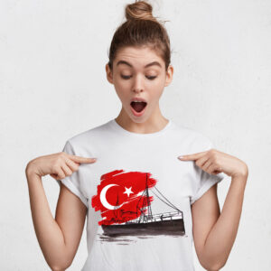 Sıfır Yaka Tişört Kişiye Özel Baskı - Görsel 2