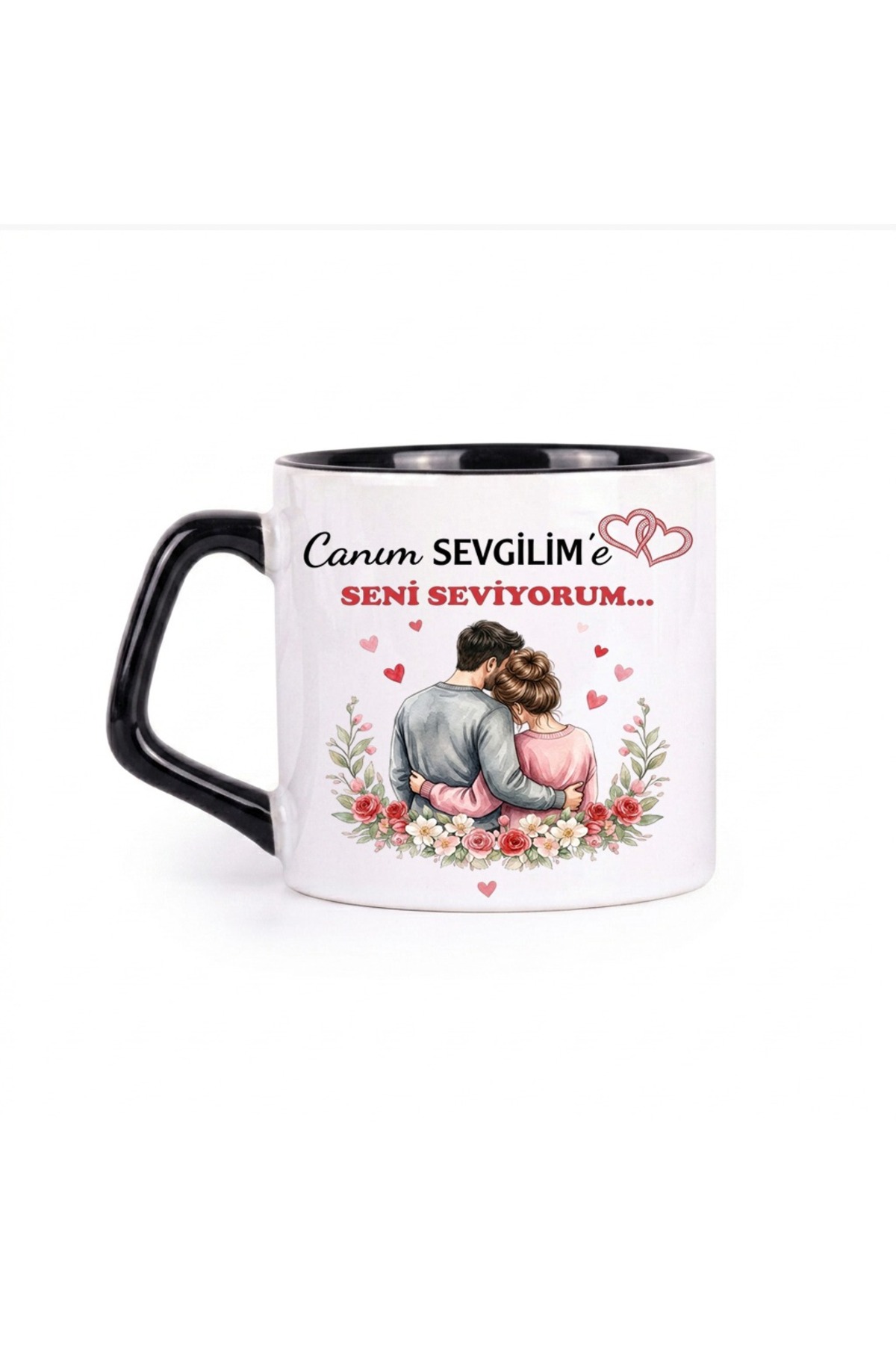 Kişiye Özel Sevgiliye Mesajlı Hediye Afilli Kupa Bardak Not Yazılabilir Romantik Özel Hediye Fikri resmi